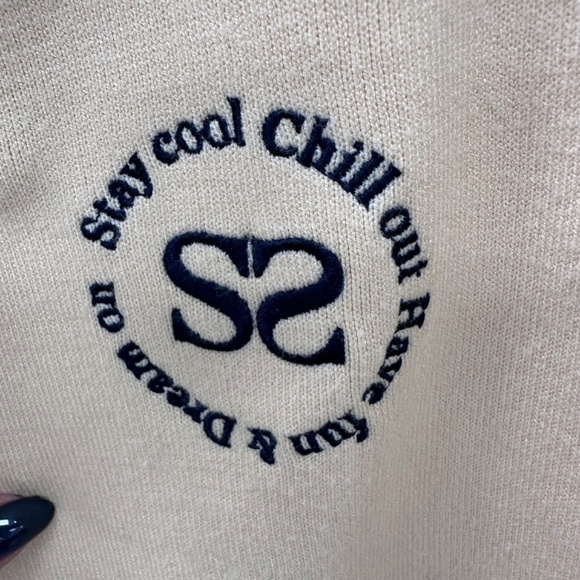 SANDRO Light Butter Yellow Texas Embroidered joggers Women's  SIZE 42  NWT - Picture 12 of 12